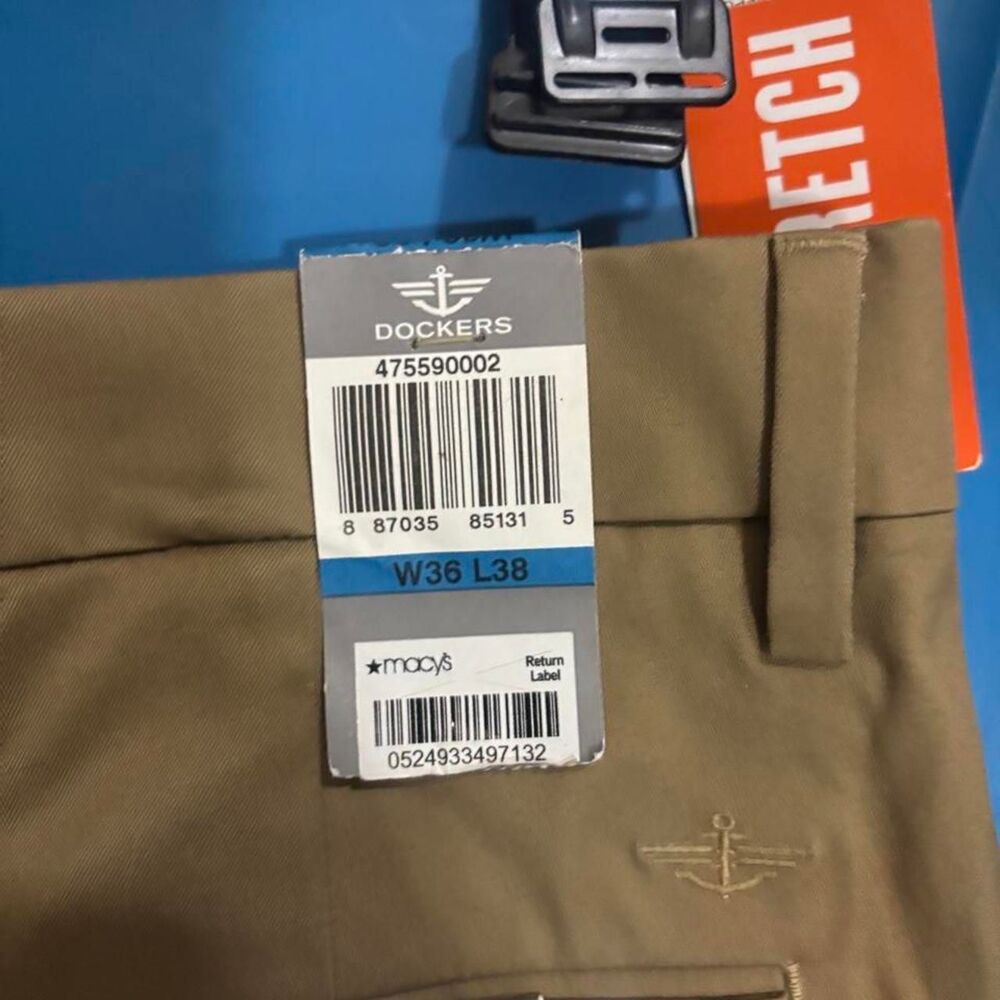 Dockers Men's Khaki and Tan Trousers